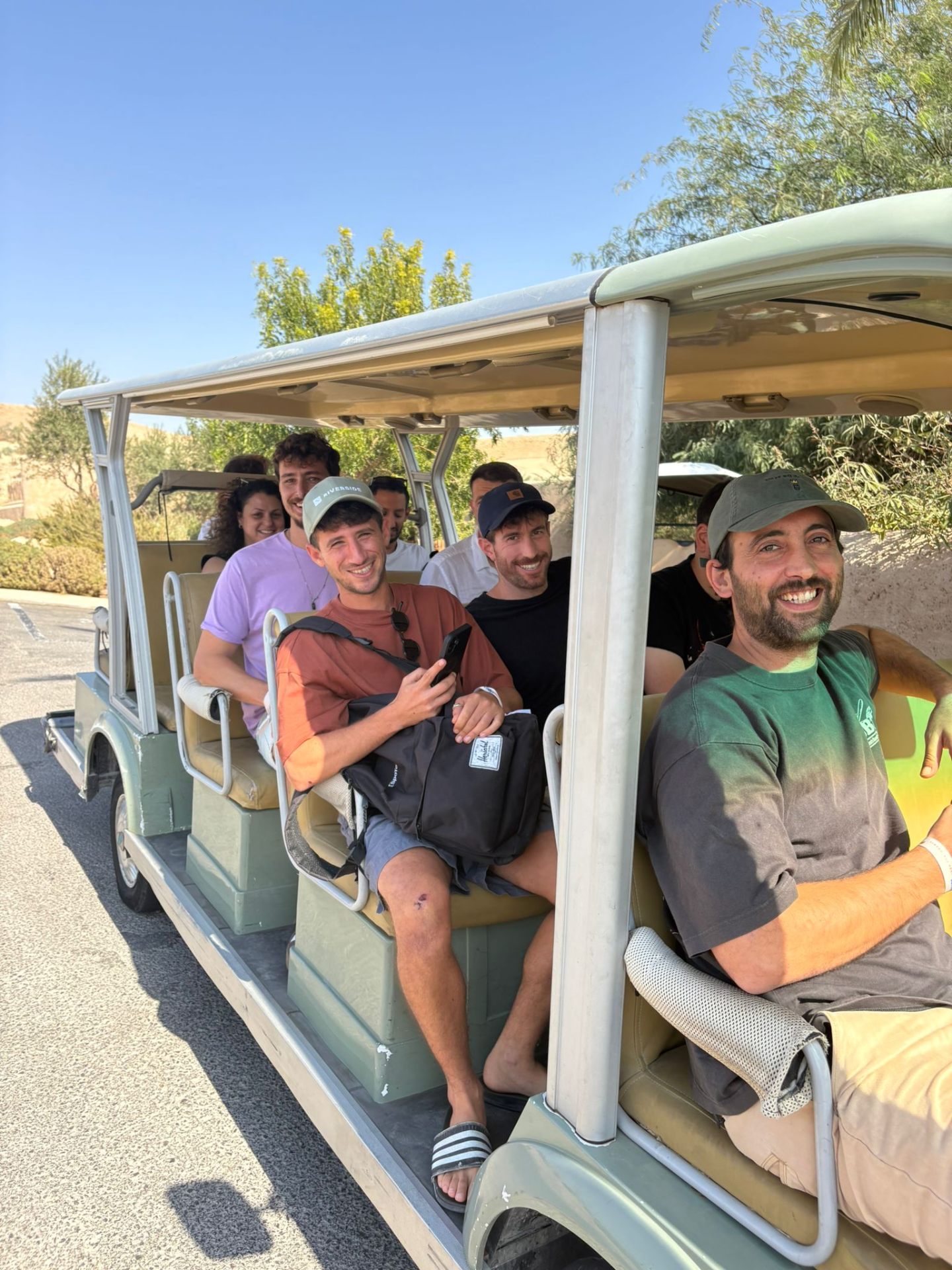 Team riding together at an offsite